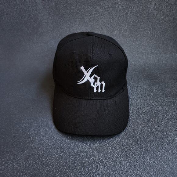 Vintage Exxon Mobile Gasoline Black Wool Adjustable Snapback Hat - Picture 1 of 8